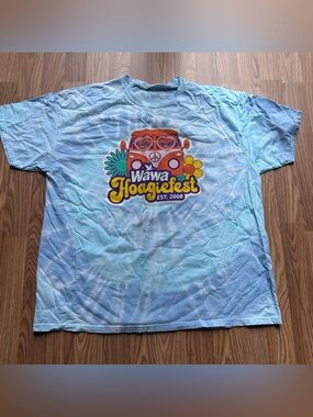 Wawa Hoagiefest 2023 15th Anniversary Tie Dye T Shirt XL or XXL Hippie